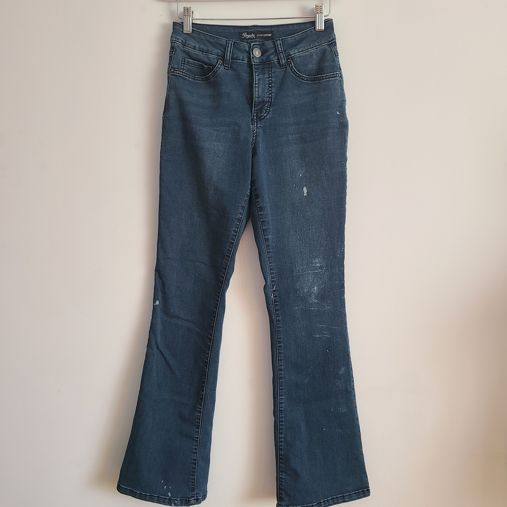 Royalty For Me Dark Blue Flare Jeans Size 26